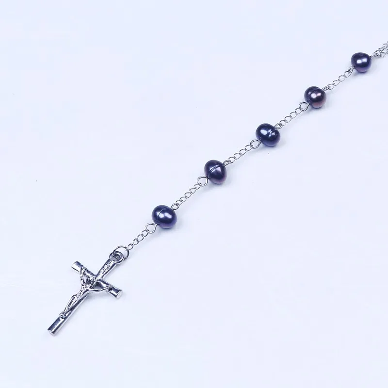 Новинка религиозная Святая Дева Мария розари ожерелье жемчужные бусы Иисус