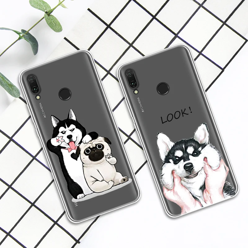 For Huawei Y9 2019 Phone Cover Case Soft Tpu Silicone Back Protective Printed Funda Y 9 |