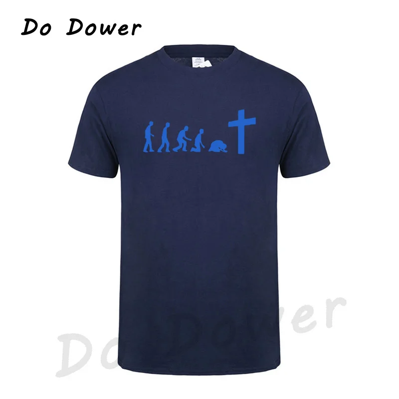 Navy Blue 4 God Is Love Jesus Is Wonderful Team Jesus Evolution Real men Pray футболка христианский Иисус религиозная вера Христос Футболка - Цвет: Navy Blue 4