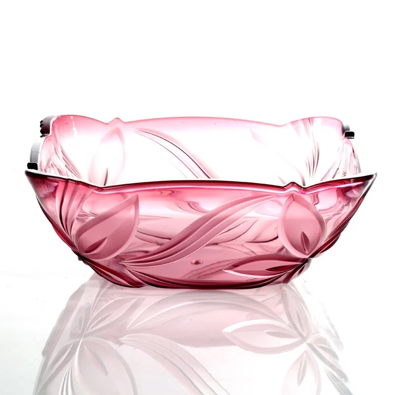 Прозрачный пластиковый поднос для фруктов хрустальный закусок модное простое