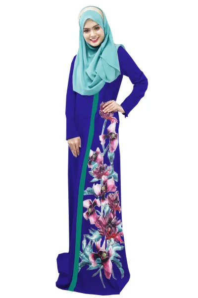 Muslim Arabic Islamic Dubai Abaya Kaftan Moroccan Pakistani Middle Eastern Dress splicing applique Robe Arabe | Тематическая одежда