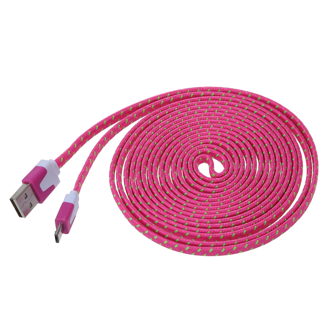Топ предложения 3 м/10Ft нейлоновая сетка ткань Micro USB кабель для передачи данных