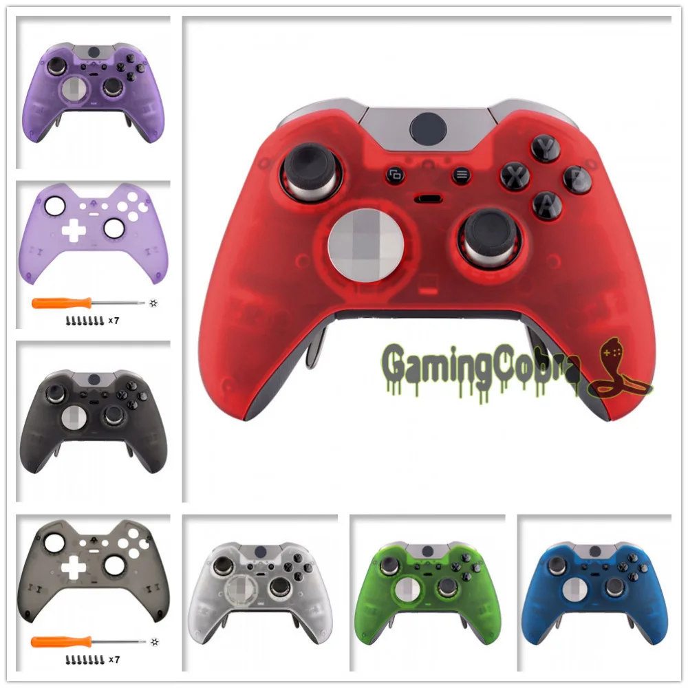 Foggy Прозрачная мягкая сенсорная Лицевая панель передний корпус для Xbox One Elite контроллер с кольцами XOEP009X 13X 14X 15X 16X 17X