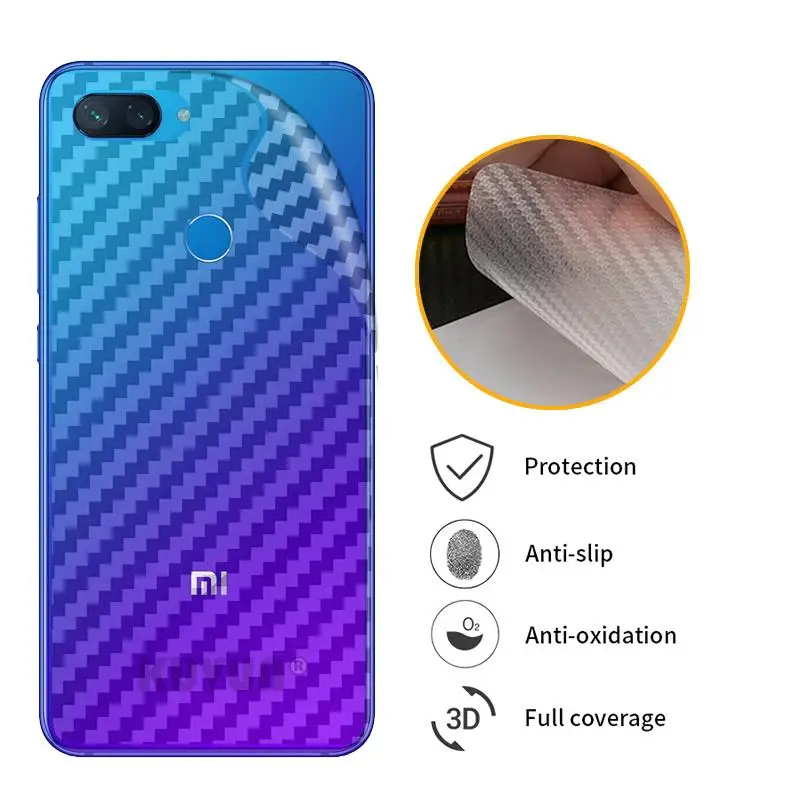 Защитная пленка MCEMEME 3D из углеродного волокна для задней панели Xiaomi mi 8 Mi8 Pro Lite 8se 6X