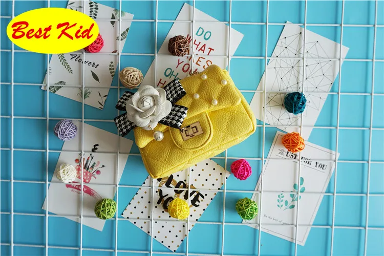 BestKid Bags! Newest Brand Flower Bead bags for Childrens Kids Small Shoulder Bag Toddlers Mini Purse Little baby SMT046 |