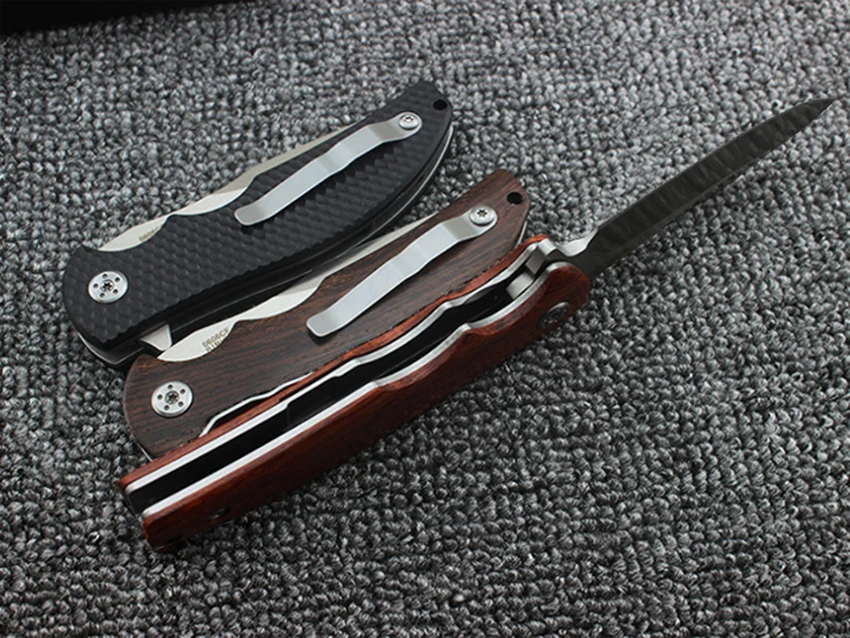 ZT0606 тактический складной нож 8cr13mov лезвие G10 деревянная ручка походные карманные ножи для выживания шарикоподшипник Флиппер Открытый Инструменты