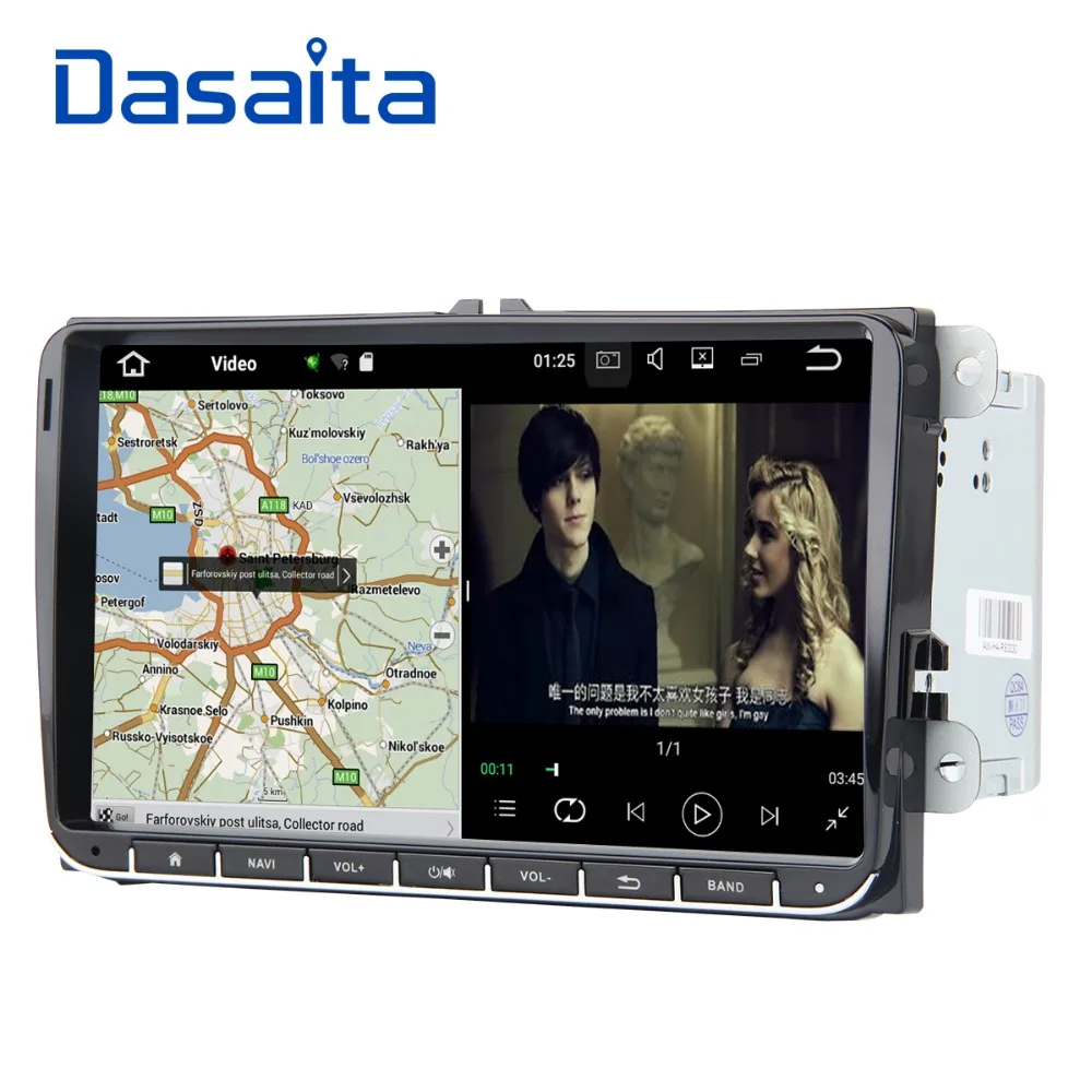 Dasaita 9 "Android 0 автомобильный GPS плеер Navi для Seat Leon Alhambra fior Altea Toledo 2G + 16G авто стерео
