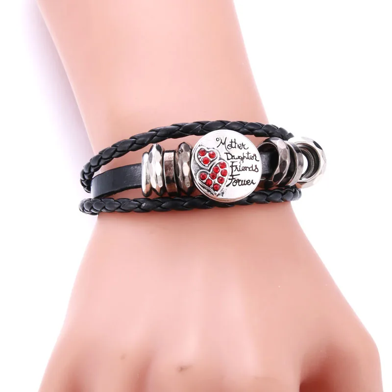 10pcs/lot High Quality Heart Rhinestone Styles Metal Charm 18mm Snap Button Bracelet For Women Boom Life DIY Jewelry | Украшения и