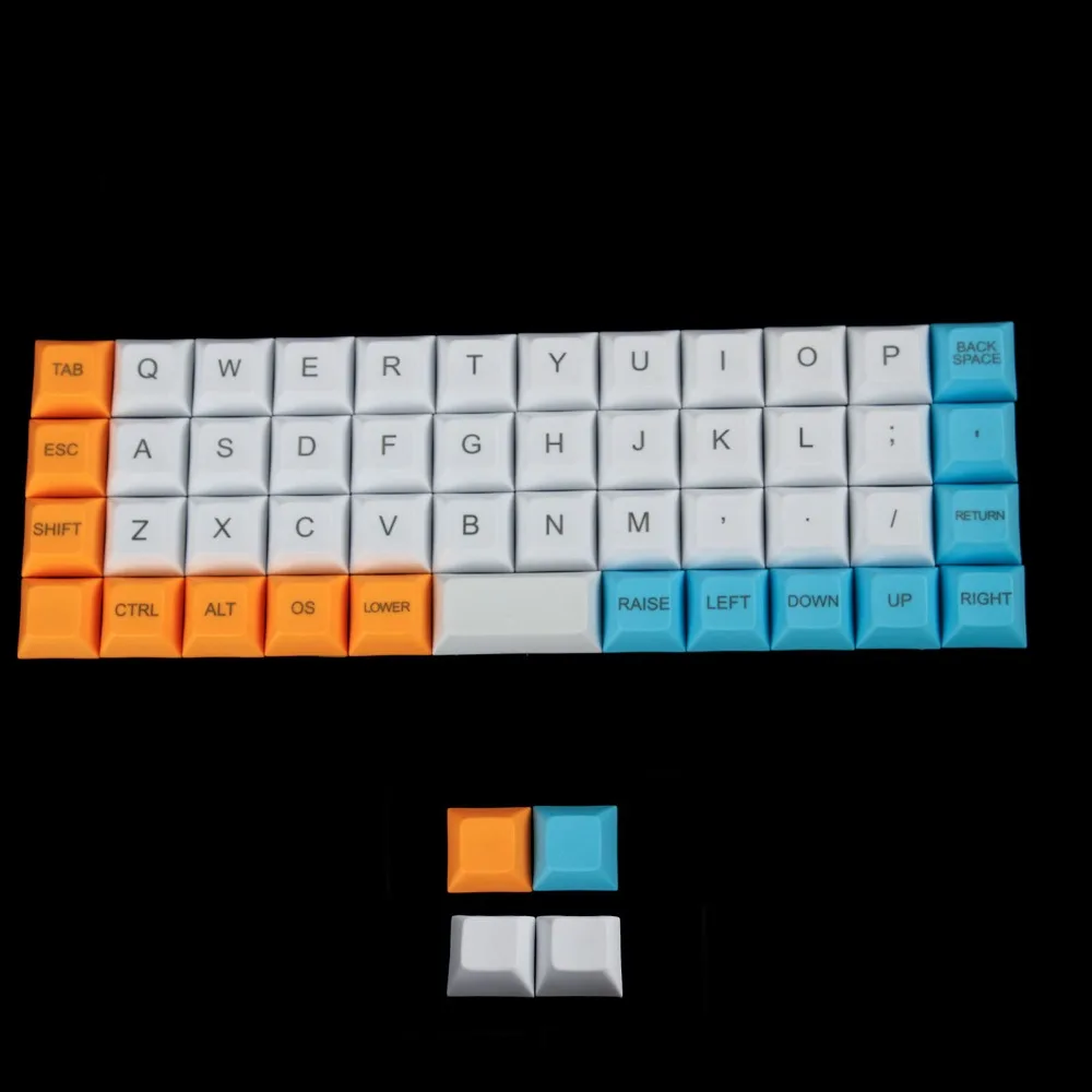 YMDK Топ Печать DSA Keycap 1,4 мм PBT для MX переключатели клавиатура планка AMJ40 Niu40
