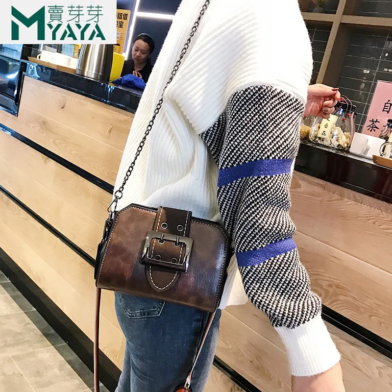 MAIYAYA 2019 сумка для женщин модные сумки на плечо Маленькая цепочка через из