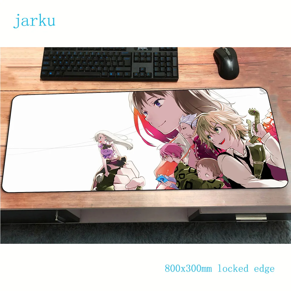 Nanatsu no taizai коврики 800x300x3 мм заказной игровой коврик для мыши большая клавиатура Коврик для мыши гелевый блокнот аксессуары для геймеров коврик для мыши