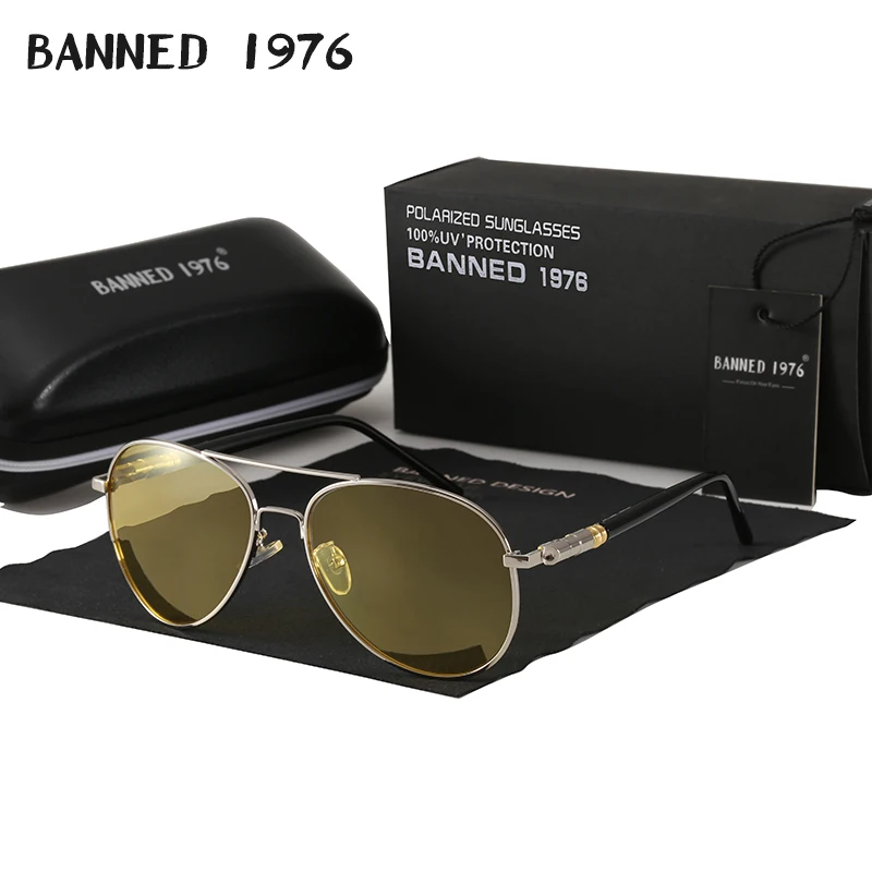 Мужские поляризационные очки s брендовые дизайнерские для ночного вождения с