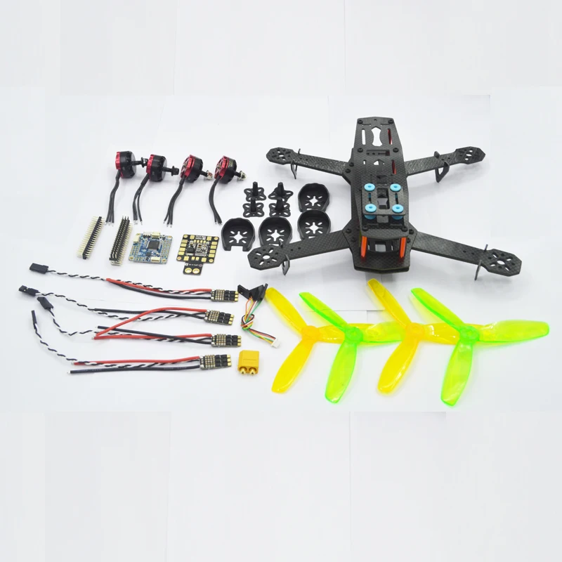 FPV Mini 250 мм карбоновая рама Дрон Квадрокоптер 4 arms F4V3 мотор ESC батарея пропеллер