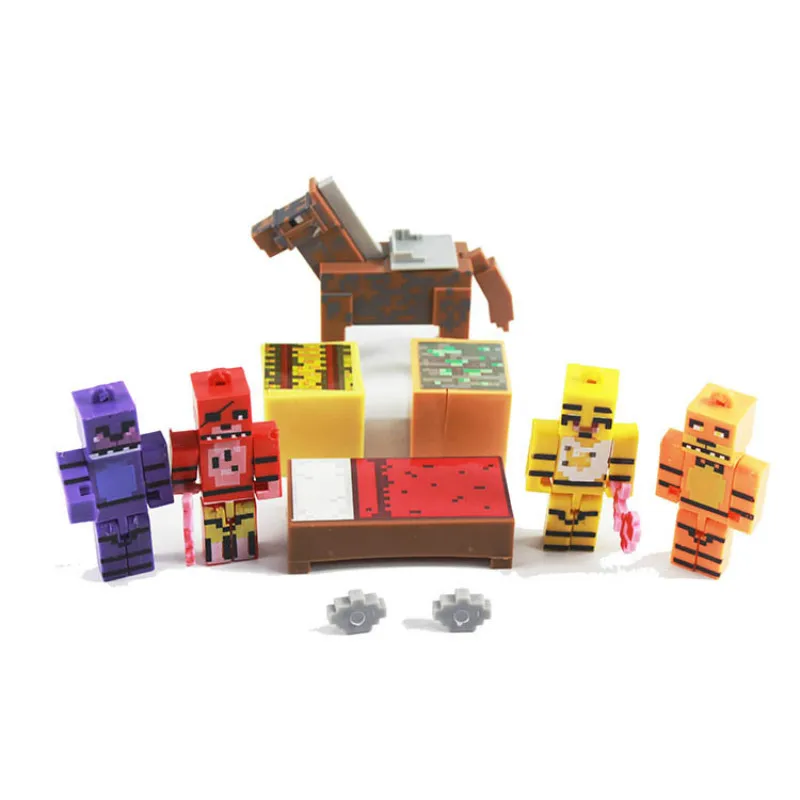 12 шт./Набор для Minecraft Five Nights At Freddy's игрушка из фнаф кукла модель Фокси Бонни и