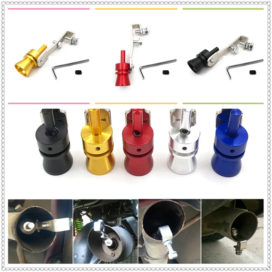 Car Turbo Sound Exhaust Muffler Pipe Whistle Simulator Accessories for Ford Mad Evos Stealth Start iosis F-450 Verve | Автомобили и