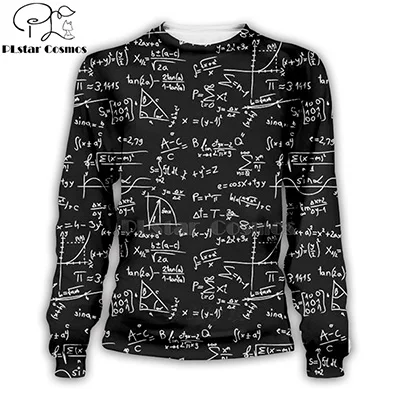 sweatshirt PLstar Космос забавные физика формула Математика 3d толстовки/кофты/с длинным рукавом печати бренд тройник зима унисекс Streetwear-2 - Цвет: sweatshirt