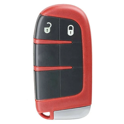 2 Button Keyecu красный пульт дистанционного ключа оболочки чехол Замена Fob для Chrysler Jeep Dodge Challenger, Charger Дротика Durango 2011 - Количество кнопок: 2 Button