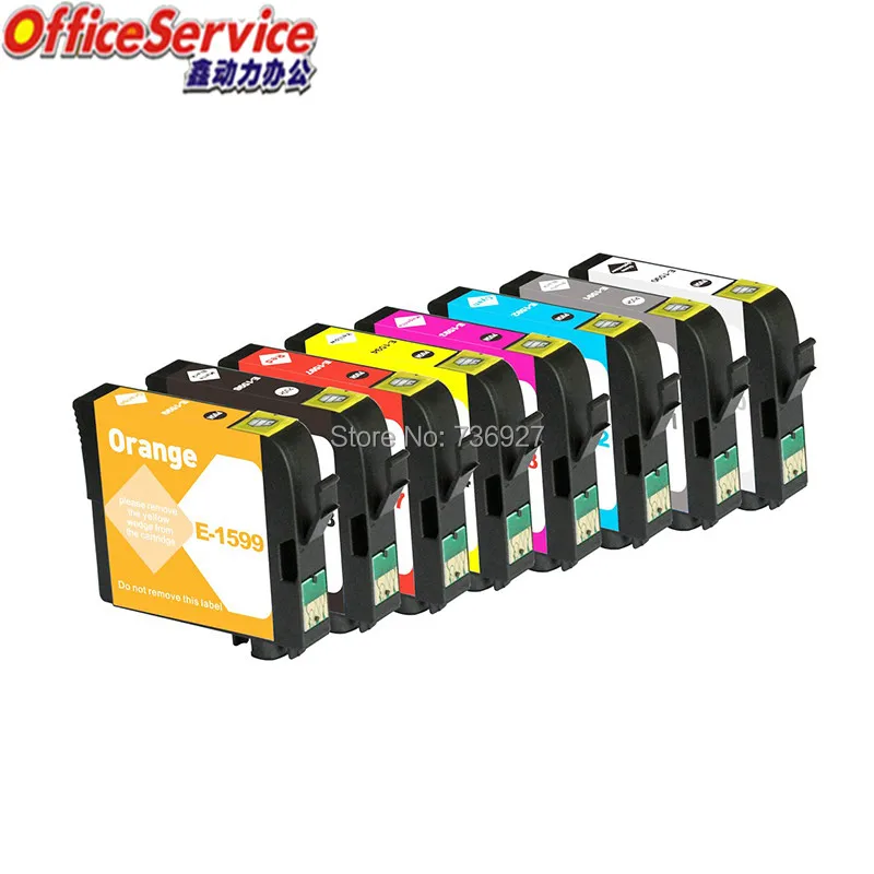 

Compatible ink Cartridge T1590 T1591 T1592 T1593 T1594 T1597 T1598 T1599 For Epson Stylus Photo R2000 R2000s printer
