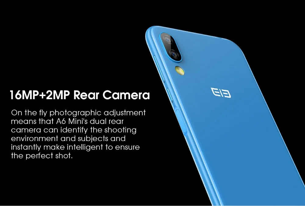 Elephone A6 Mini MT6761 четырехъядерный мобильный телефон HD+ экран 5,71 дюймов Android 9,0 смартфон 4 Гб ram 32 Гб rom 16 МП 4G мобильный телефон