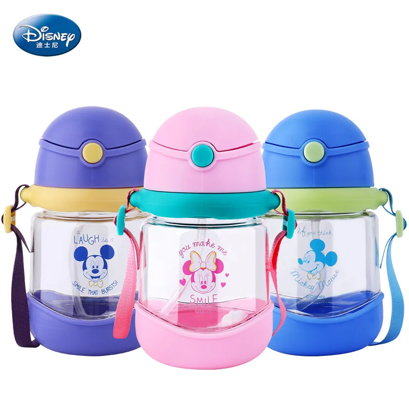 Дисней Творческий Микки Минни дети бутылка для воды с соломинкой|Бутылки воды| |