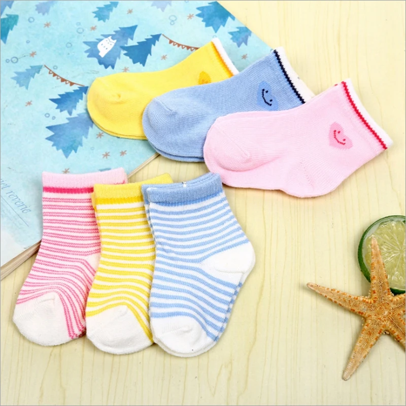 6 пар/упак. Детские носки дети младенческой Обувь для мальчиков девочек