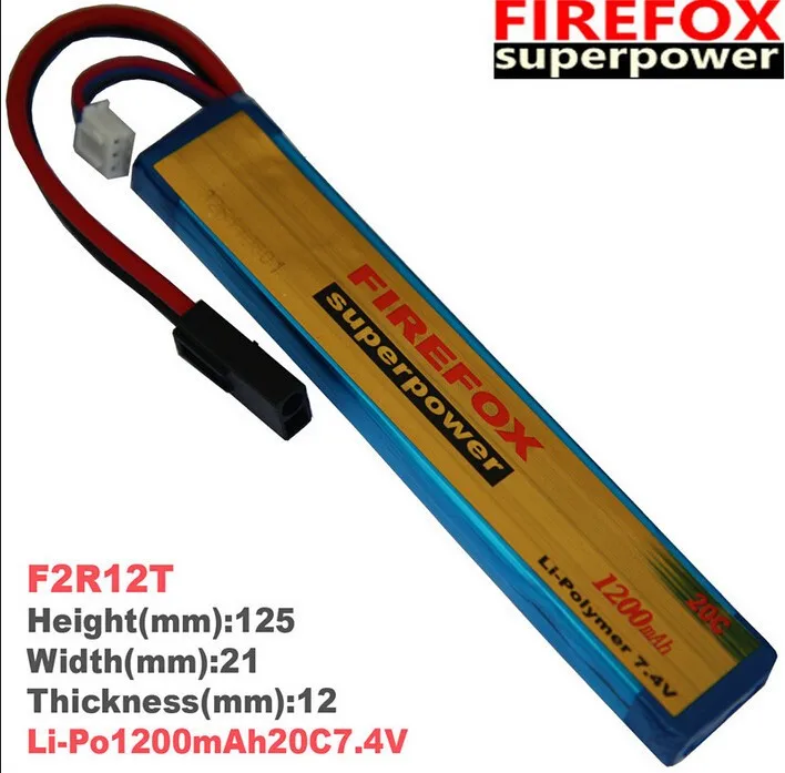 1 шт. 100% оригинальная FireFox 7 4 в 1200 мА/ч 20C 2 Сотовый Li-Po аккумулятор AEG F2R12T Перевозка
