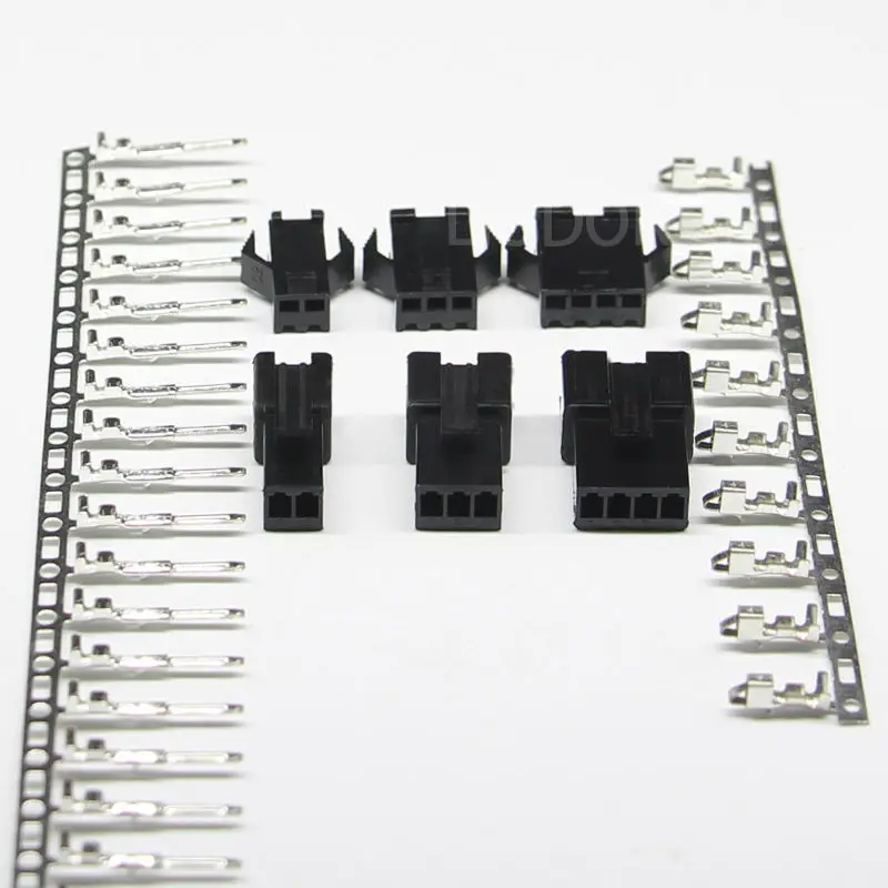50 компл./лот SM 2/3/4Pin 2 54 мужского и женского пола JST мм SM2.54 разъем 3 в 1 Разъемы