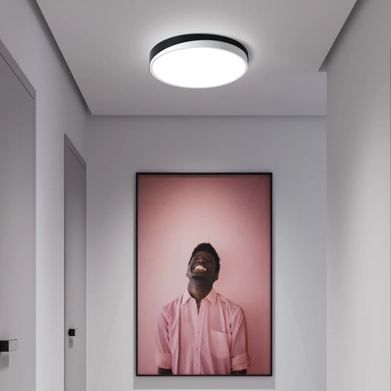Минимализм ledlamp потолочная светодиодная люстра для спальни lampadario белая/черная современная люстра осветительные приборы