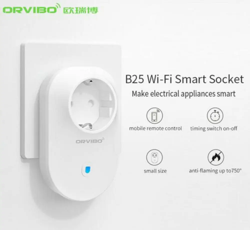Orvibo B25 ЕС умная розетка Интеллектуальный домашний пульт дистанционного управления для смартфона Wi-Fi беспроводной Таймер VS Orvibo S20 переключатель настенный штекер