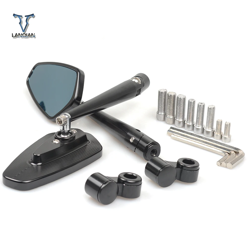 

Universal 8mm 10mm Aluminum CNC Motorcycle Rearview Side Miror Moto Mirrors For Yamaha tdm 900 TDM 900 MT-01 mt01 V-MAX