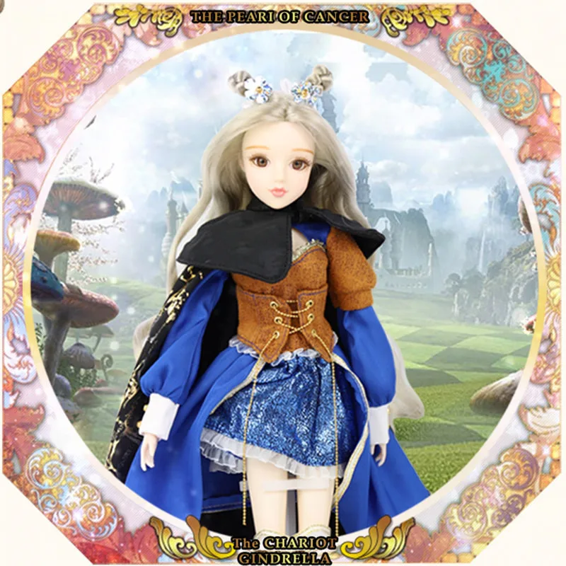 Шарнирная кукла 30 см серии Таро MM Girl 1/6 BJD с шарнирным телом серебряными