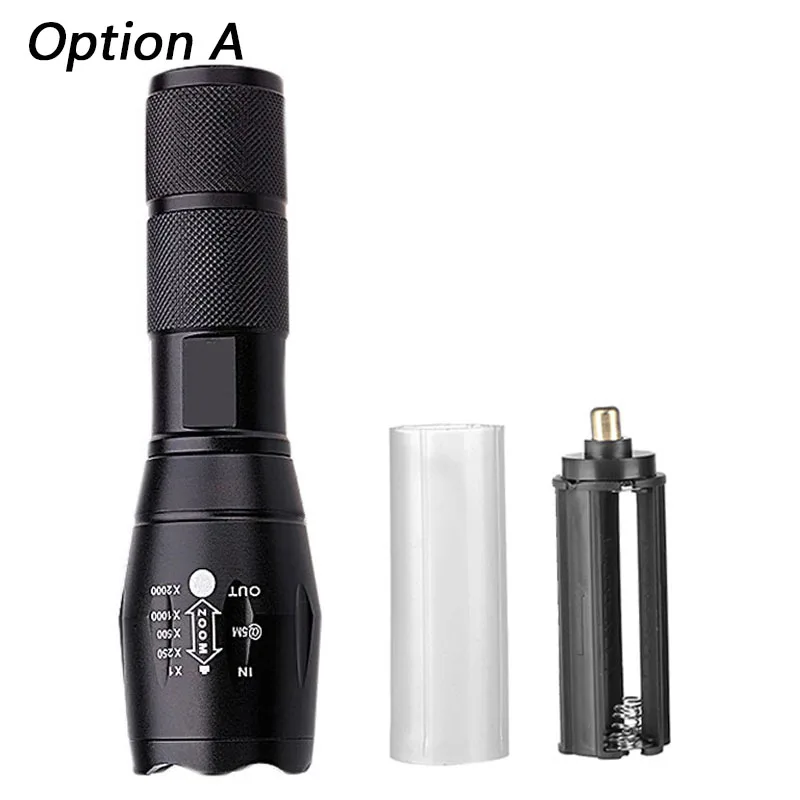 Option A Z20 Litwod ультра яркий CREE XM-L2 U3 светодиодный фонарик 5 режимов 4000 люмен масштабируемый светодиодный фонарь 18650 зарядное устройство - Испускаемый цвет: Option A