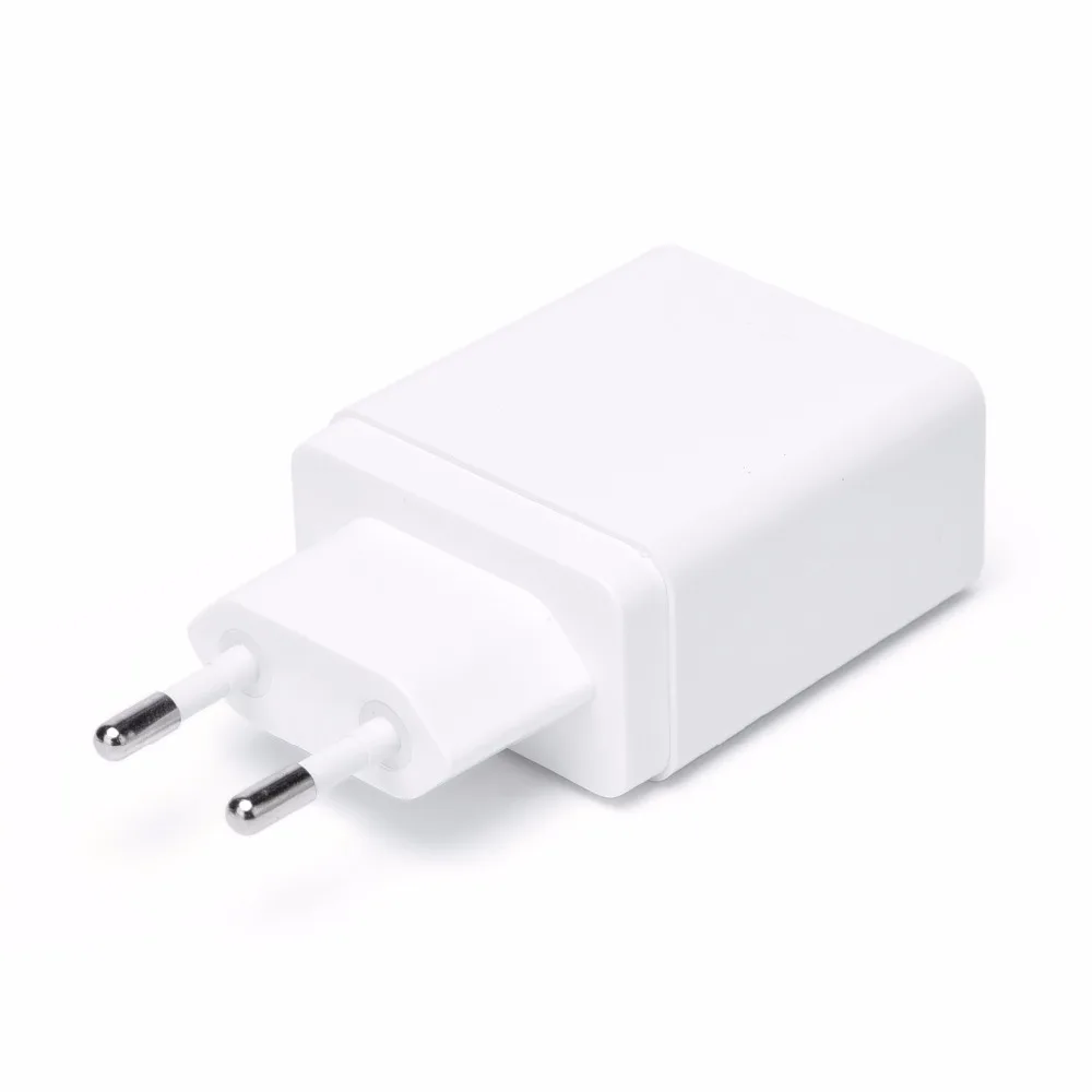 ЕС Quick Charge QC 3.0 2.0 18 Вт 2 USB порта fast Зарядное устройство адаптер + 1 м кабеля micro usb для