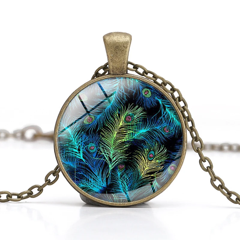 Павлин Личность Простой Цепочки и ожерелья Специальные Творческие перья