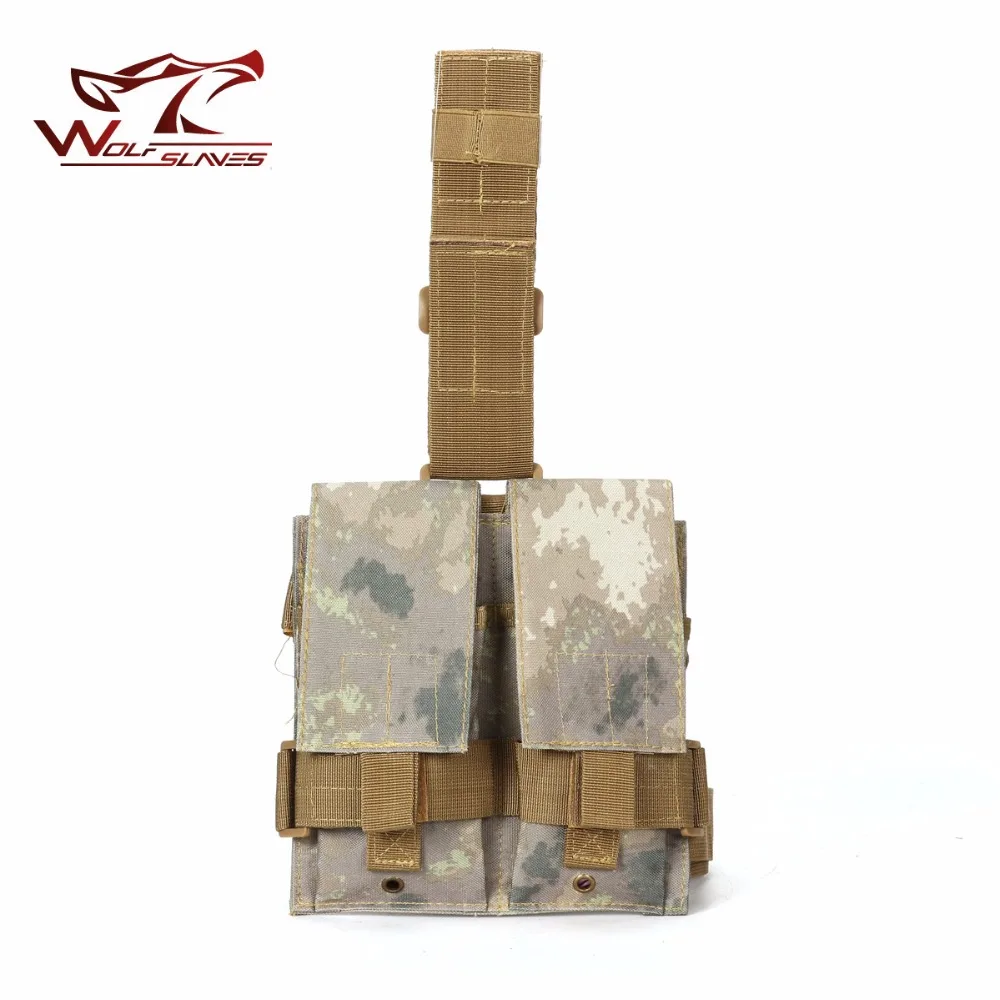 Тактический Двойной M4 5 56 мм подсумок сумка для страйкбола Пейнтбол падения нога