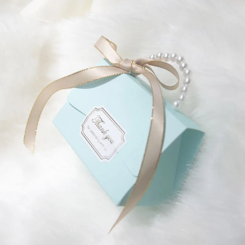 Blue no candy 30 шт./лот, женская сумка, Подарочная коробка, Свадебная коробка для конфет, Подарочная коробка, бонбоньерка, подарочные коробки, подарки на день рождения, мероприятие, вечеринка - Цвет: Blue no candy