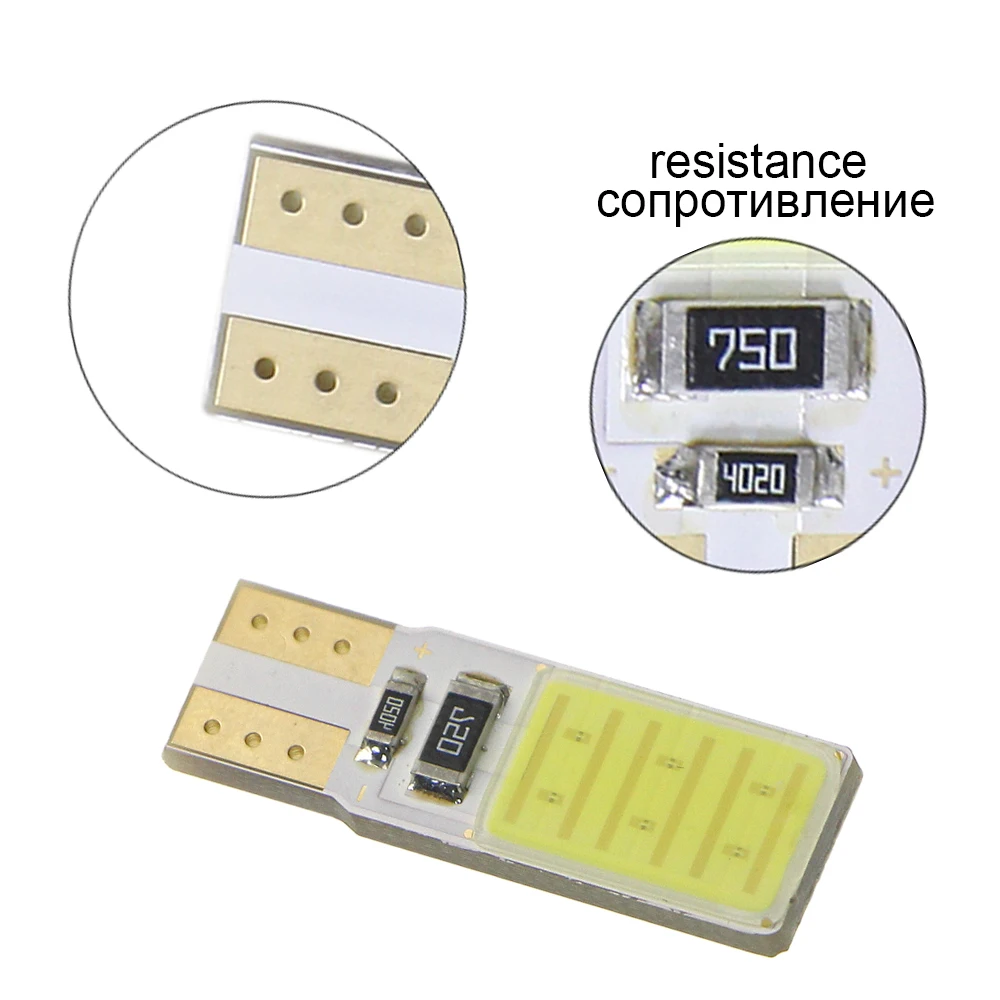 KEIN 2 шт. Canbus T10 w5w 194 COB автомобильная светодиодная панель купольная лампа дверь