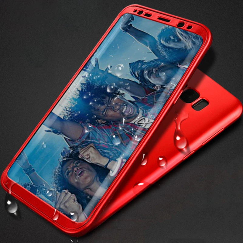 AKASO For Samsung galaxy S8 case plus cover Full Protect ultra thin Cover for Galaxy +PE soft protective film |