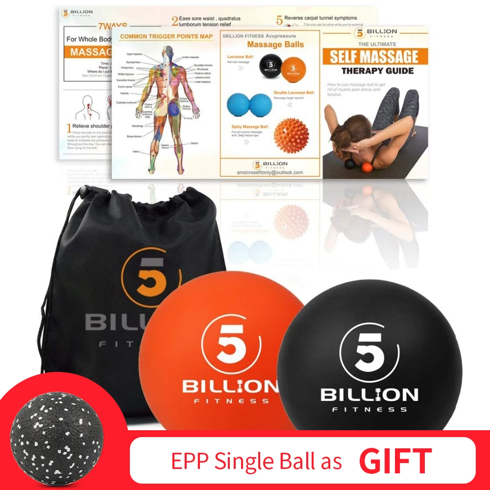 PROCIRCLE массажные шарики для Лакросса для самостоятельного myofascial релиза терапевтическая, для мышц узлов и йоги терапия Набор из 2 Твердые Шары