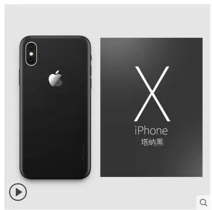 Для iPhone X Case Роскошная натуральная кожа. Вставьте 360 градусов круглый кожаный чехол для iPhone X с кодом отслеживания - Цвет: color as photo