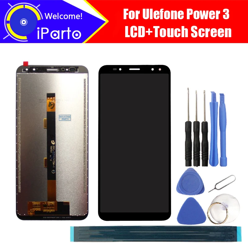 ЖК дисплей 6 0 дюйма Ulefone Power 3 + кодирующий преобразователь сенсорного экрана в
