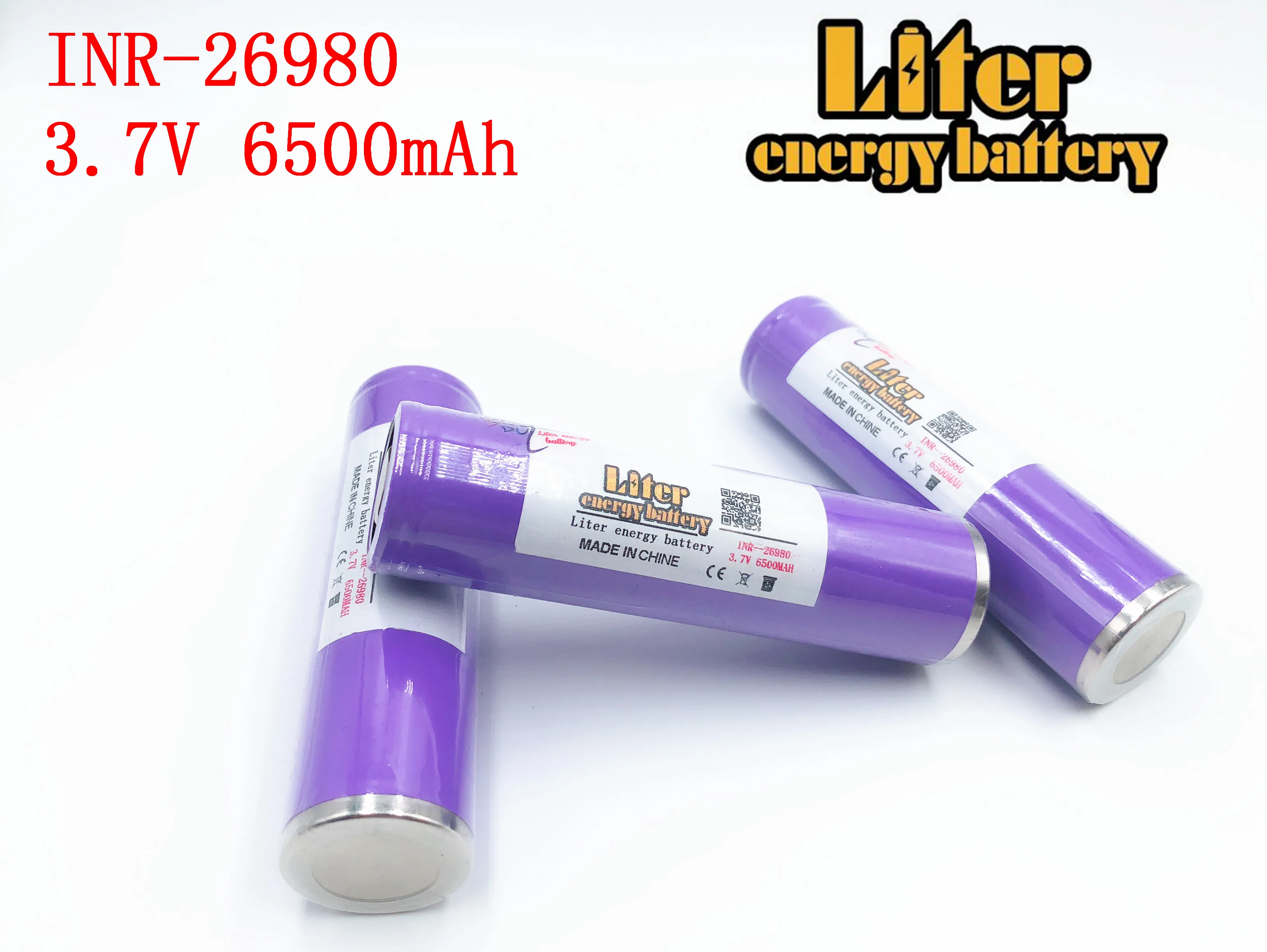 3 7 V 26980 литий-ионная аккумуляторная батарея литий-ионовая 6500 mah 5C разрядка для ebike