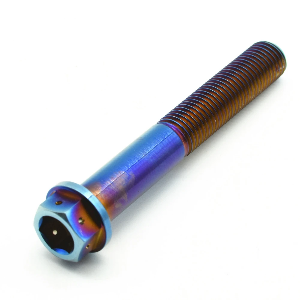 Титановые Болты M10 20 25 30 35 40 45 50 60 70 мм самодельные винты MTB синего цвета с двойным