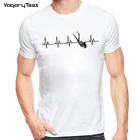 Футболка с принтом сердца для дайвинга, модные Забавные футболки с короткими рукавами для дня рождения, повседневные футболки с круглым вырезом в стиле хип-хоп