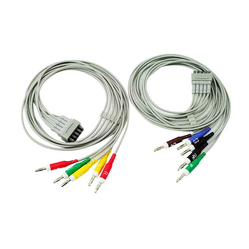 Для GE Marquette multilink leadwire 10 lead EKG leadпровода 38401816 900112 001 002 4 0 banana/Din 3 plug/clip/snap AHA IEC TPU| |