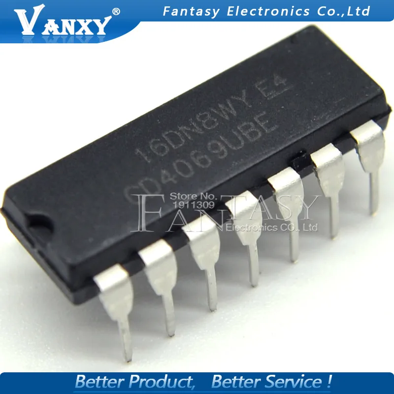 10 шт. CD4069UBE DIP14 CD4069U DIP CD4069 DIP-14 CD4069BE новое и оригинальное IC
