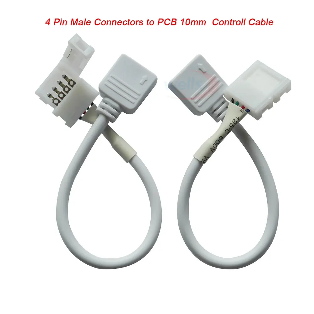 No Needle 5 шт. 4 Pin 5050 RGB светодиодные ленты кабель со штыревым разъемом до 10 мм 4PIN PCB Кабель управления для светодиодной ленты световая лента подключения - Цвет: No Needle