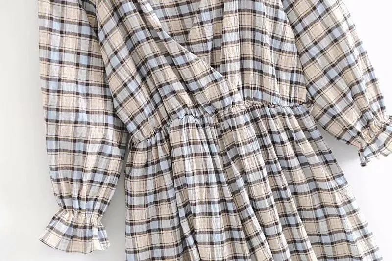 2019 za женские цельные клетчатые комбинезоны и в клетку с высокой талией AZ9257 Капри