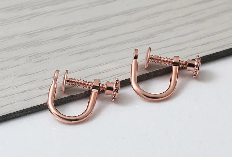 S925 стерлингового серебра клип серьги для женщин без уха пронзили DIY ушные клипсы ушные крючки модные ювелирные аксессуары SEA-EH017