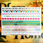 SHNAPIGN 24 стиля временное боди-арт, голубая цепочка с золотым узором, наклейка для татуировки Flash Keep 3-5 дней Водонепроницаемый 21*15 см